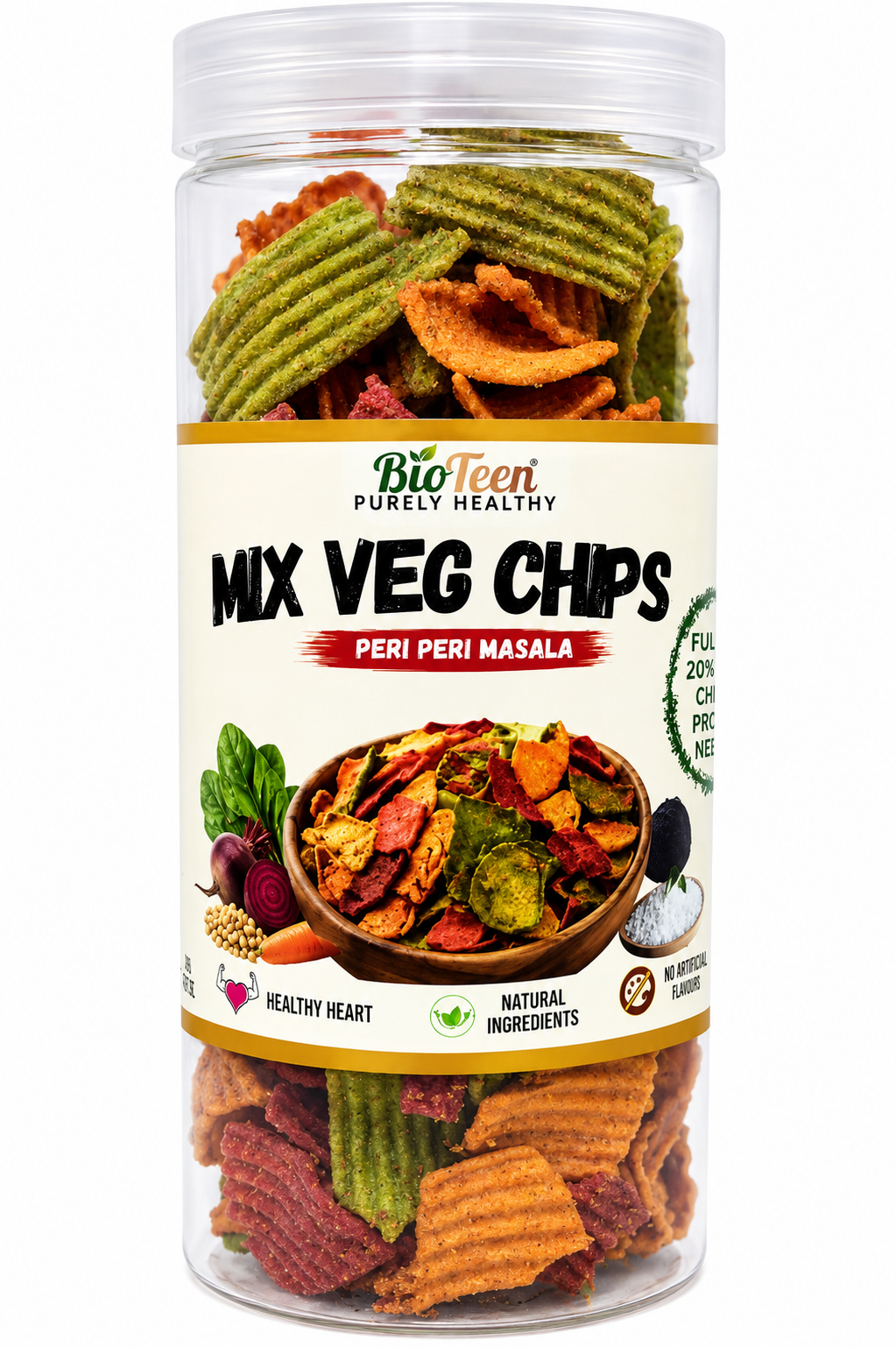 BioTeen Mix Veg Chips – Peri Peri Masala