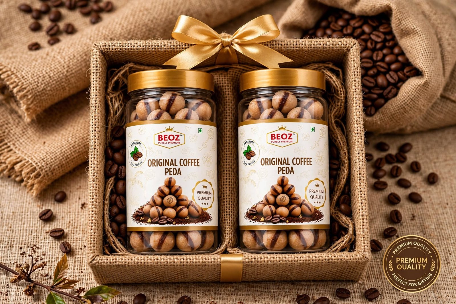 BEOZ Original Coffee Peda – Premium Coffee Flavoured Indian Sweet
