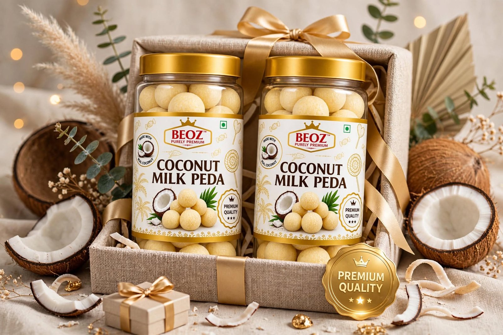BEOZ Coconut Milk Peda – Purely Premium Coconut Peda